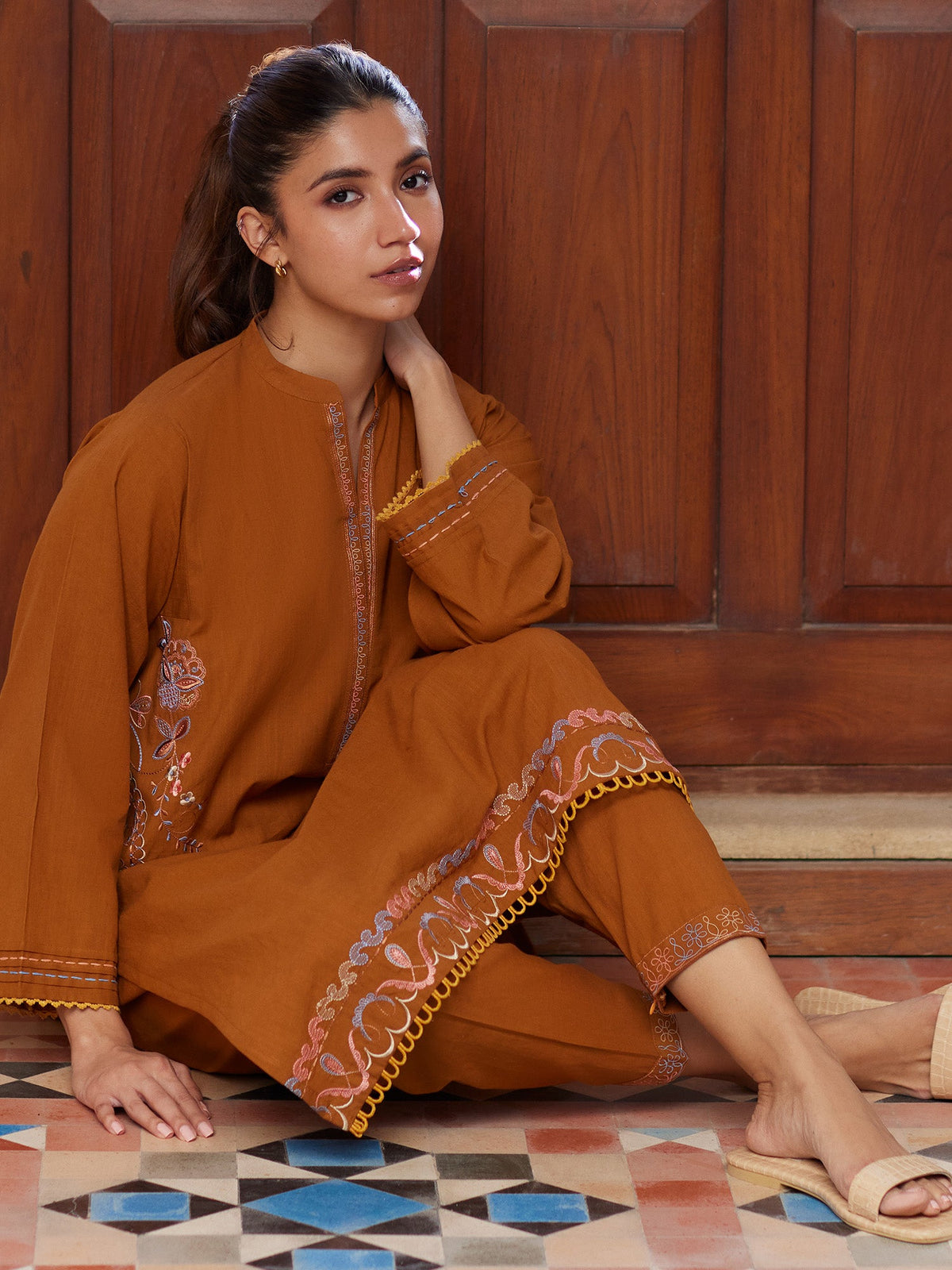 Embroidered Co-ord Set