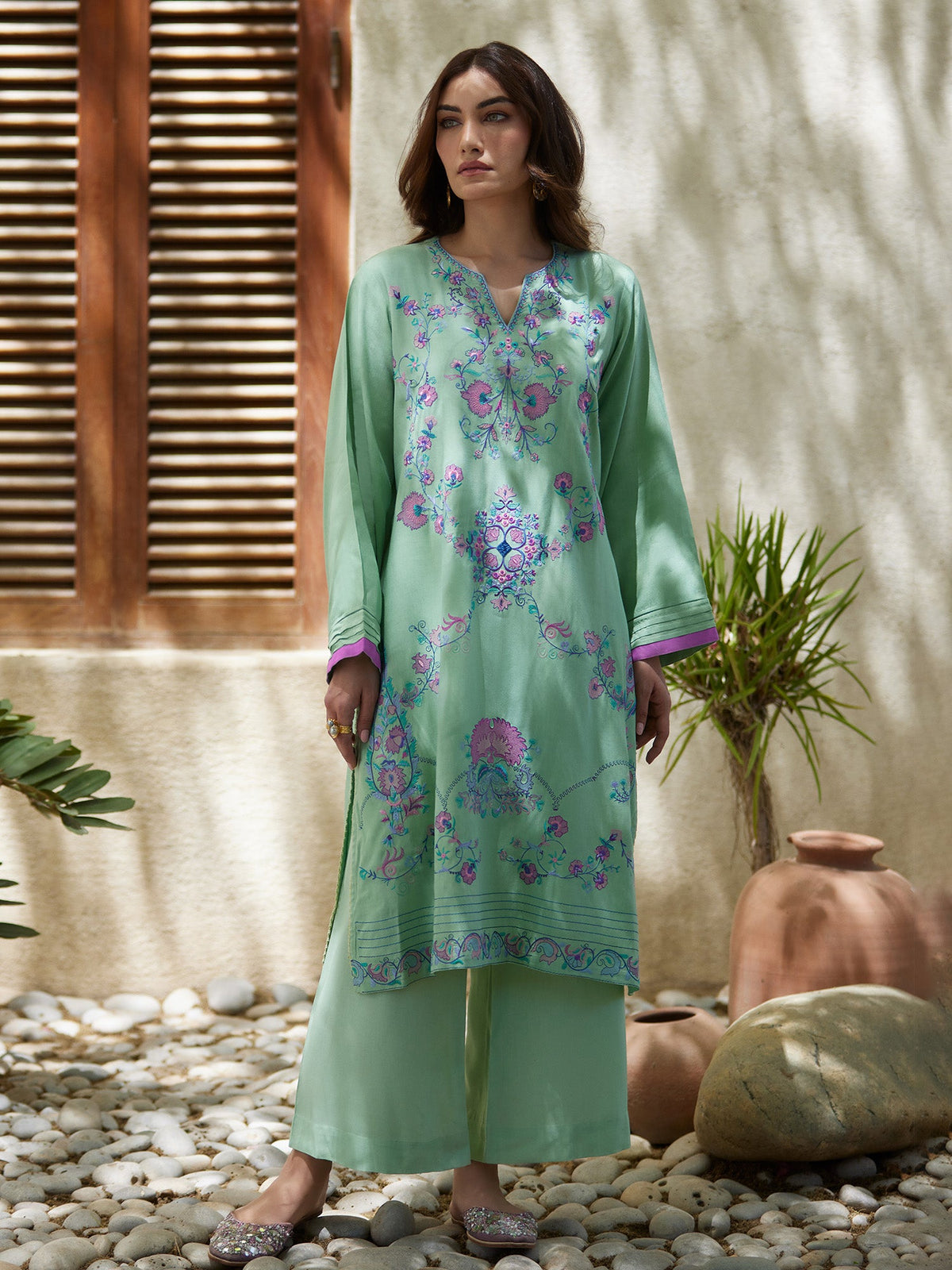 Embroidered Co-ord Set