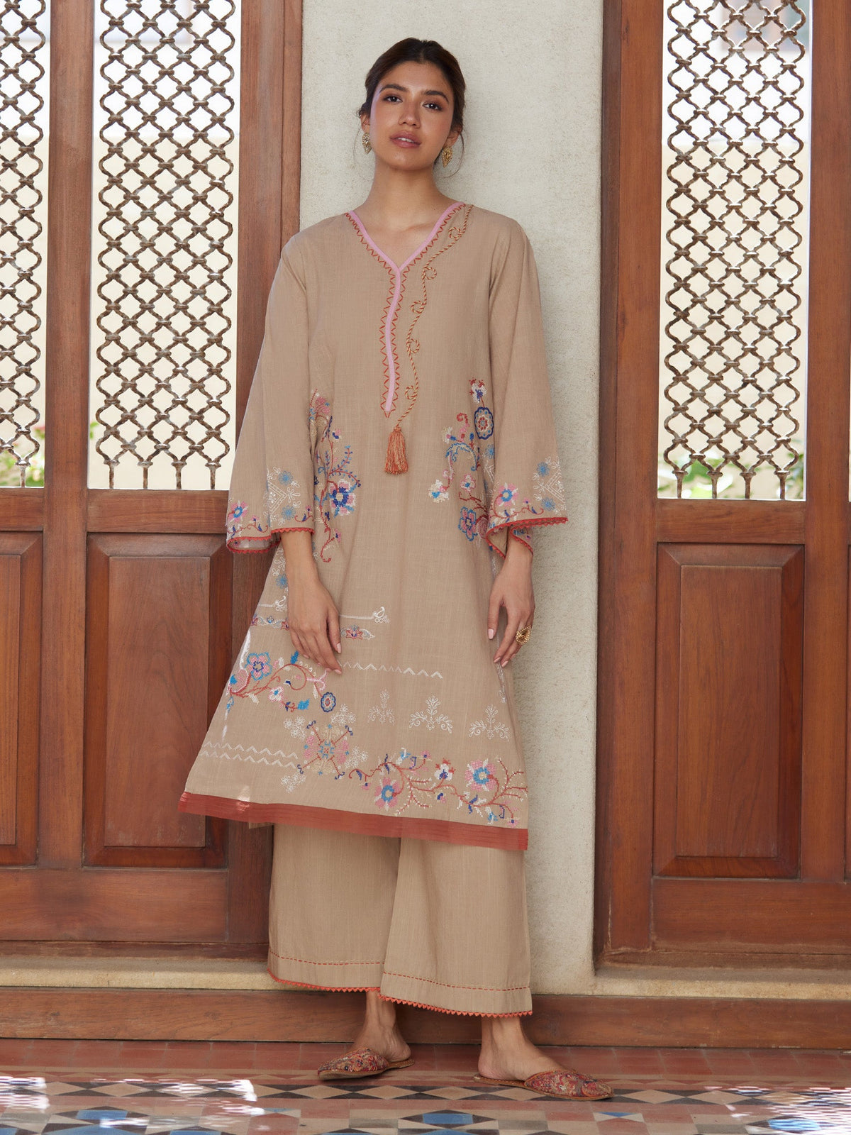 Embroidered Co-ord Set