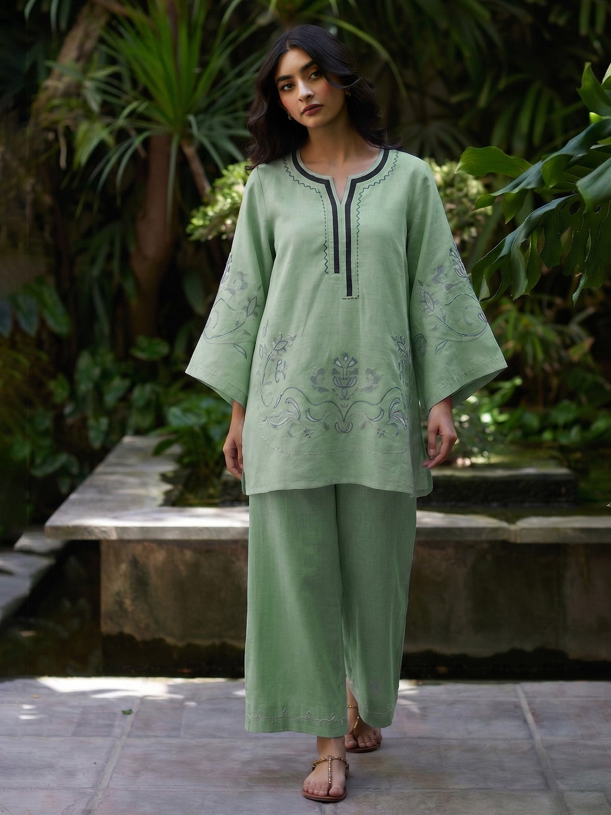 Embroidered Co-ord Set