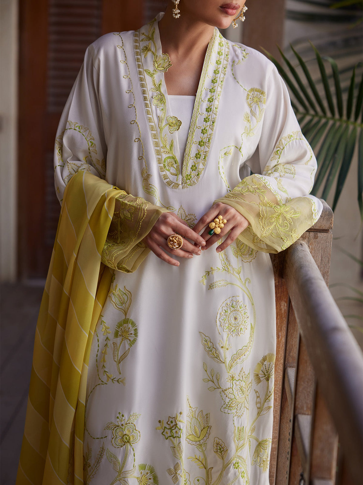 3-Piece Embroidered Suit