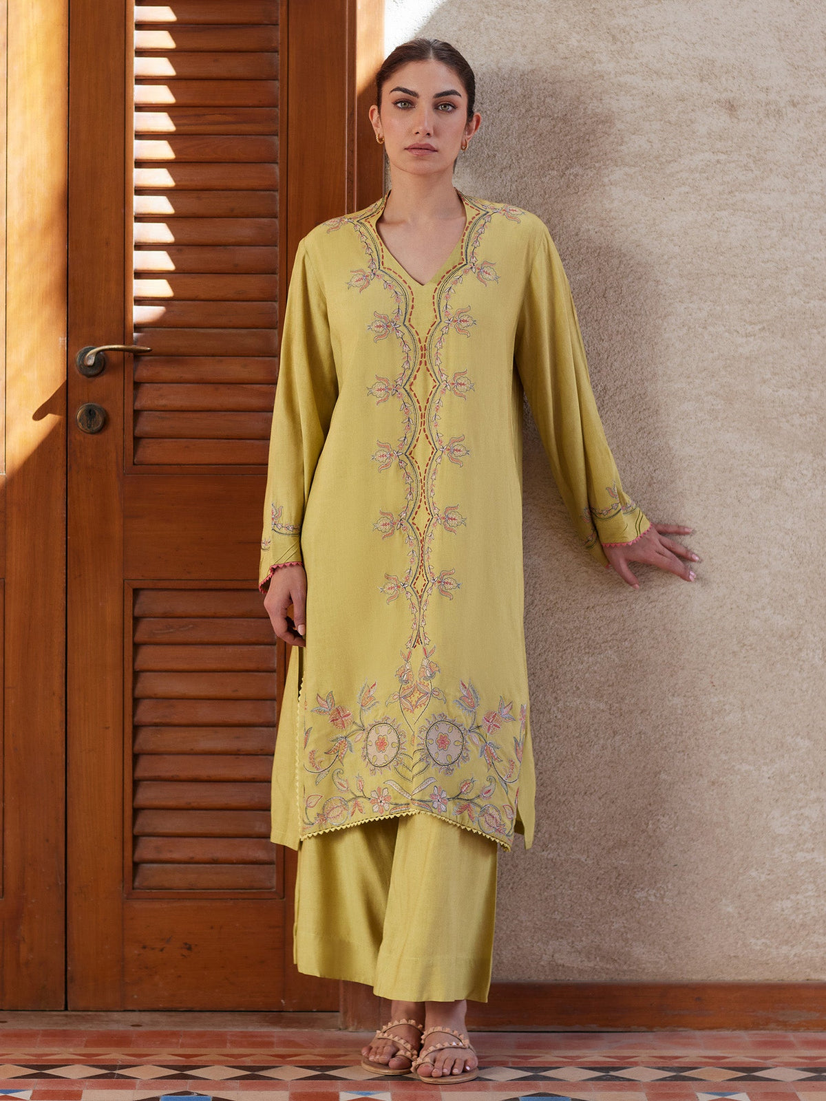 Embroidered Co-ord Set