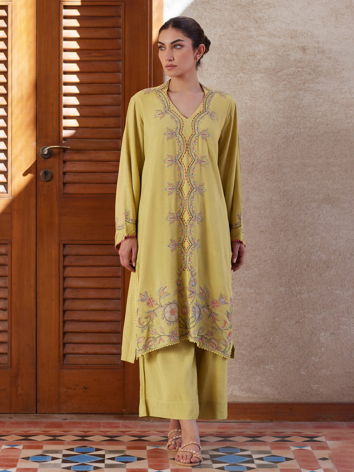 Embroidered Co-ord Set