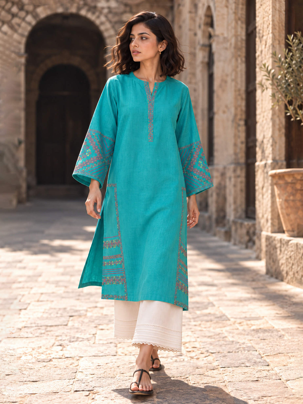 Embroidered Kurta