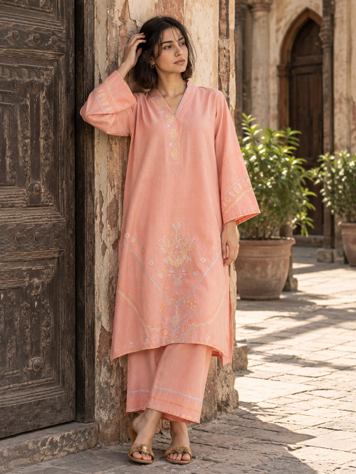 Embroidered Co-ord Set