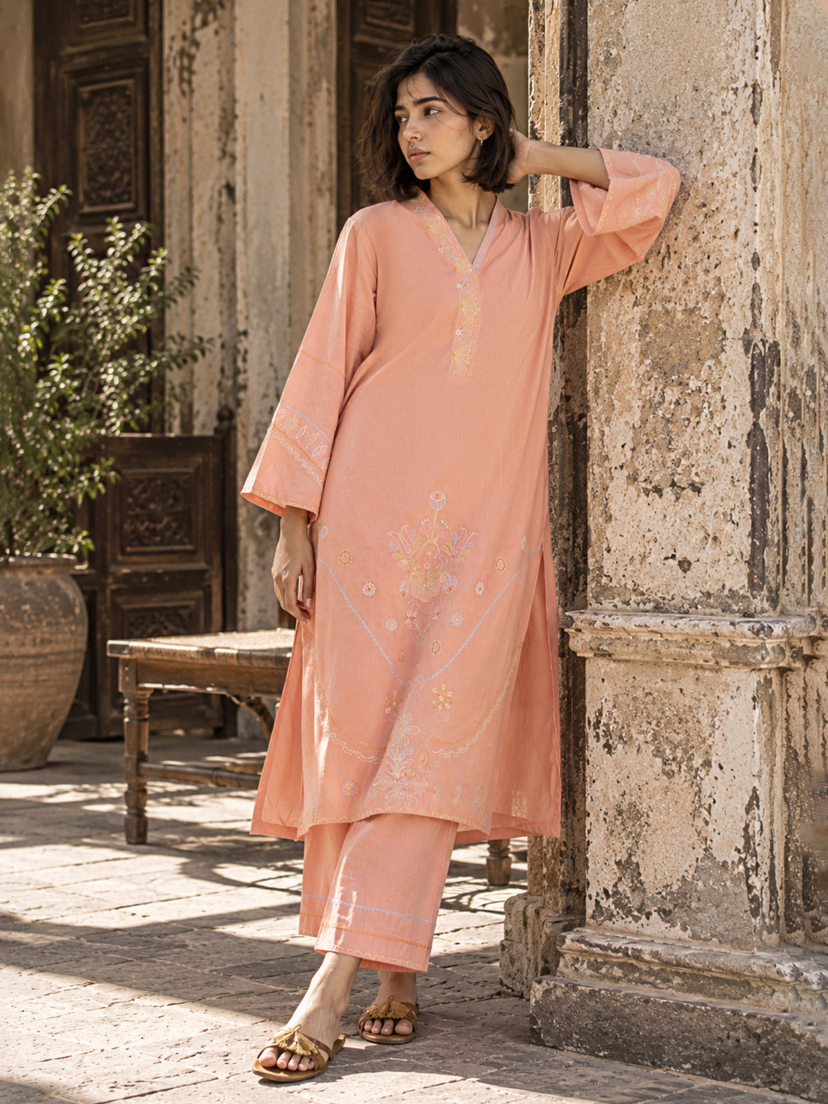 Embroidered Co-ord Set