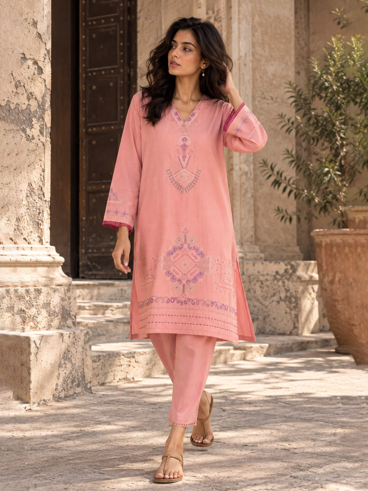 Embroidered Co-ord Set