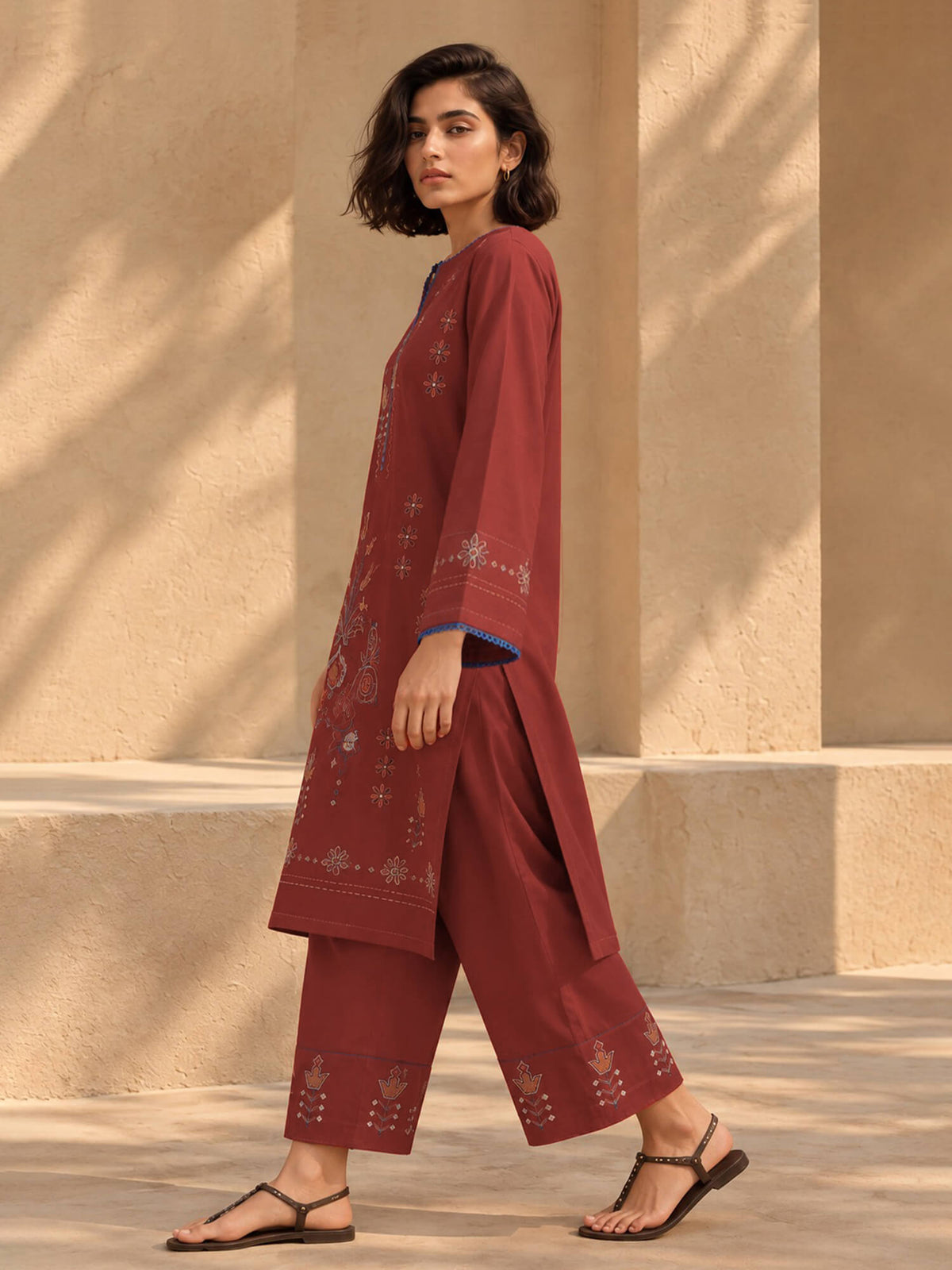 Embroidered Co-ord Set