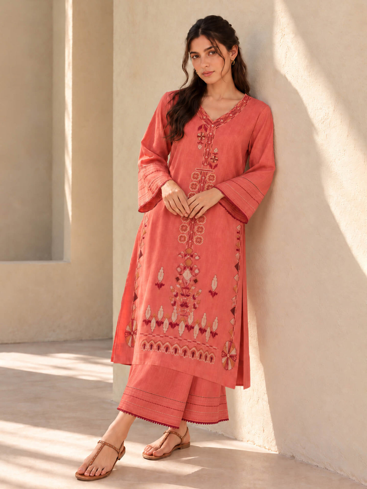 Embroidered Co-ord Set