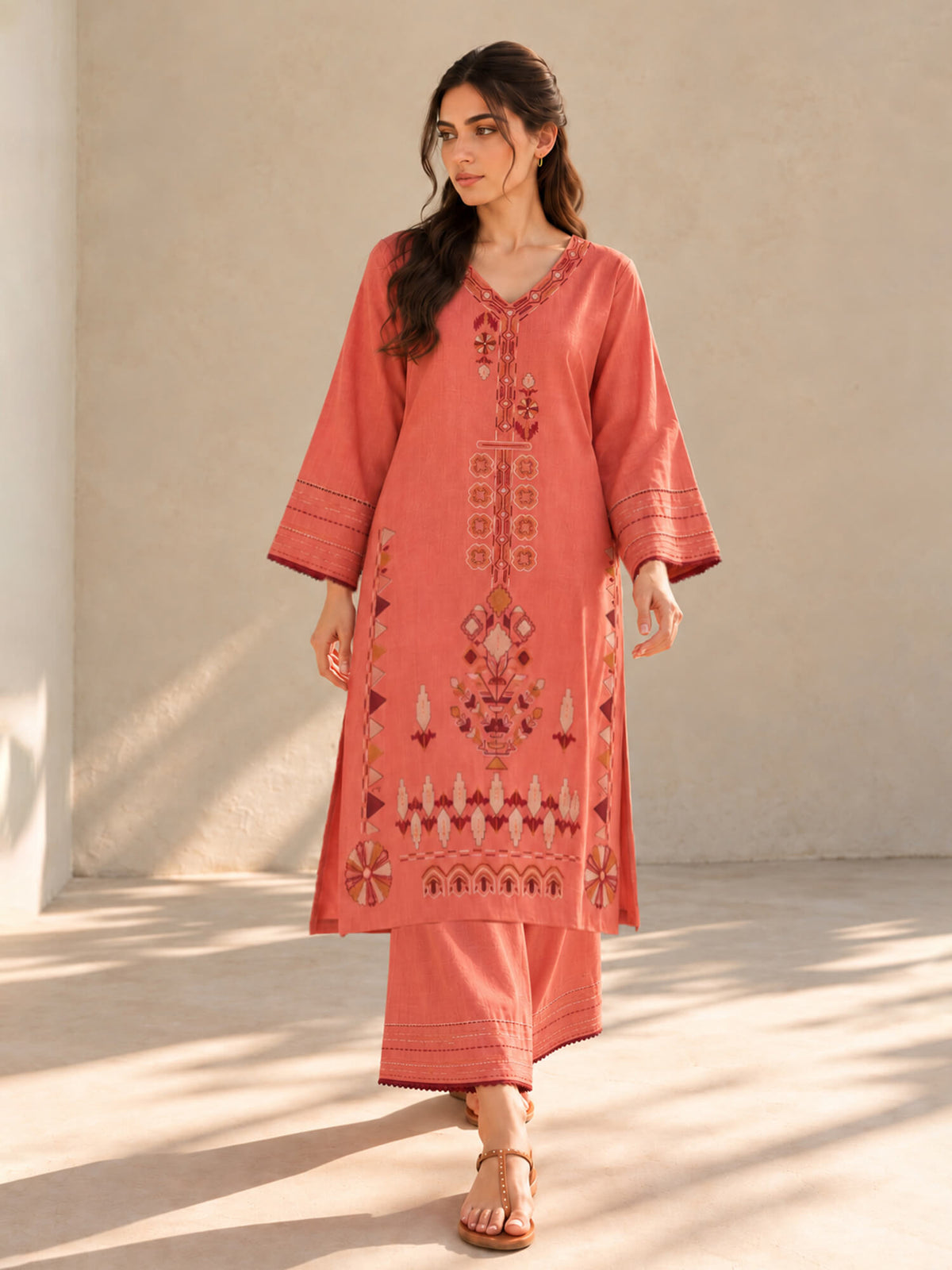 Embroidered Co-ord Set