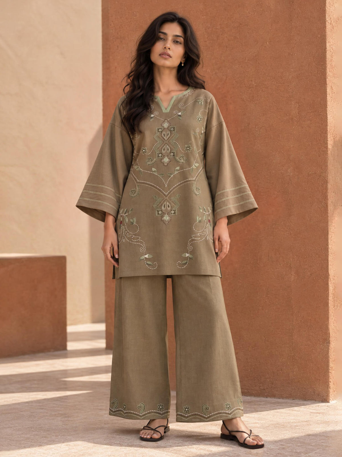 Embroidered Co-ord Set