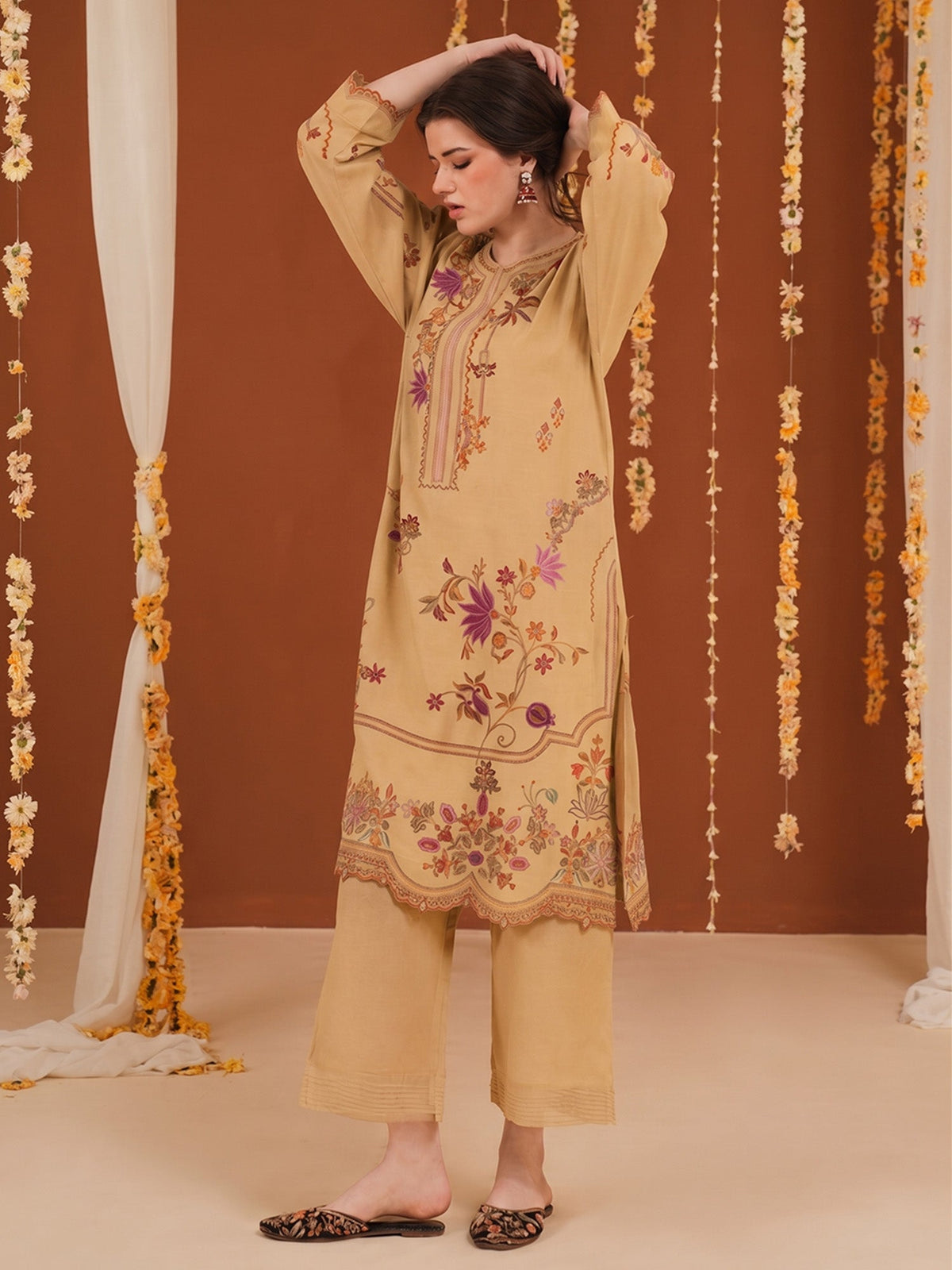 Embroidered Co-ord Set
