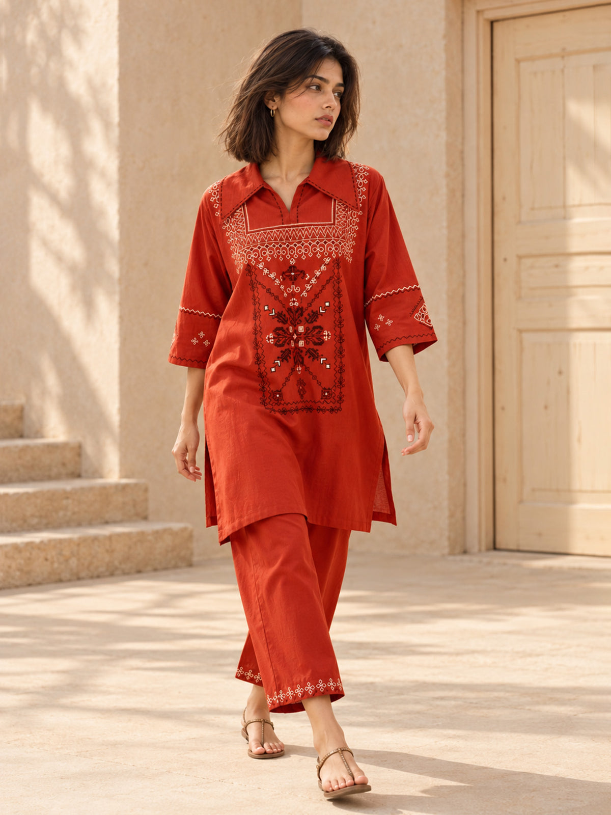 Embroidered Co-ord Set
