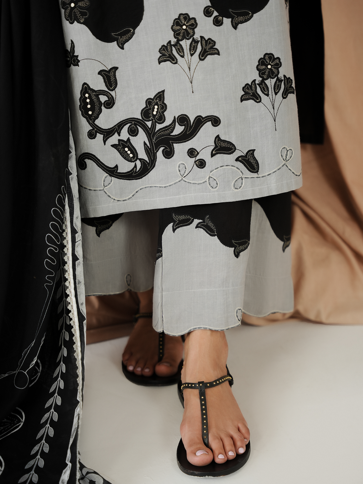 3-Piece Embroidered Suit
