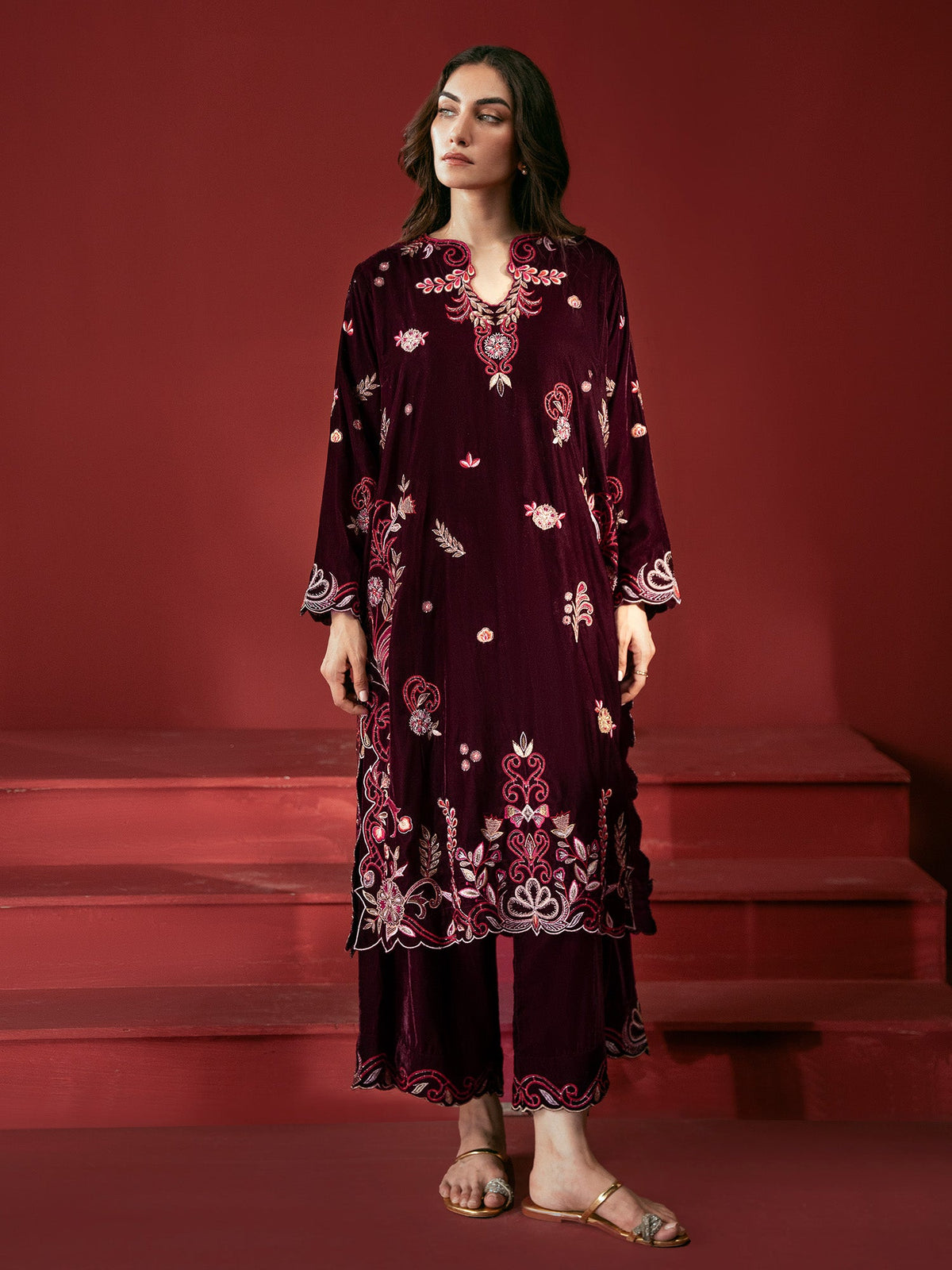 Embroidered Co-ord Set