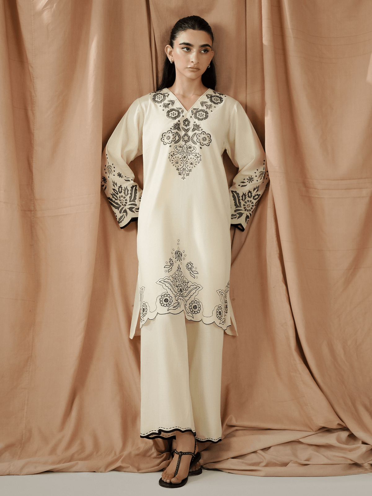 Embroidered Co-ord Set