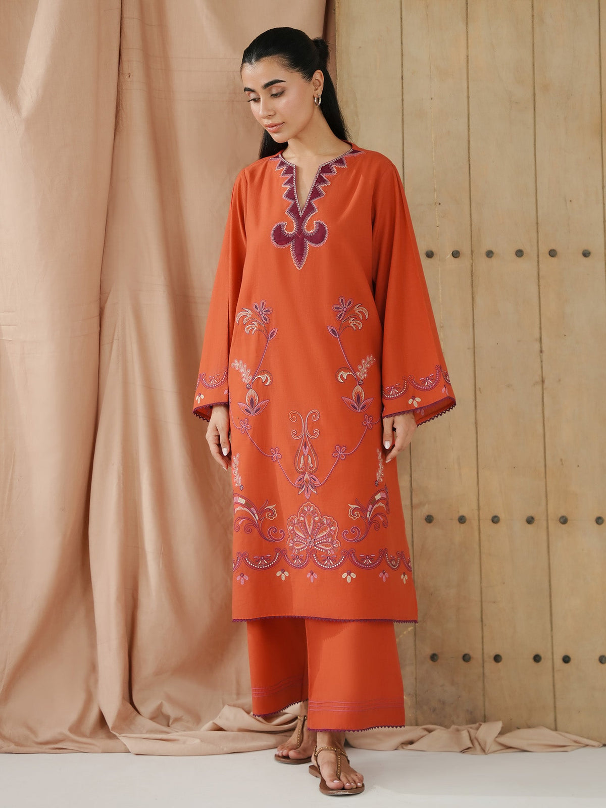Embroidered Co-ord Set