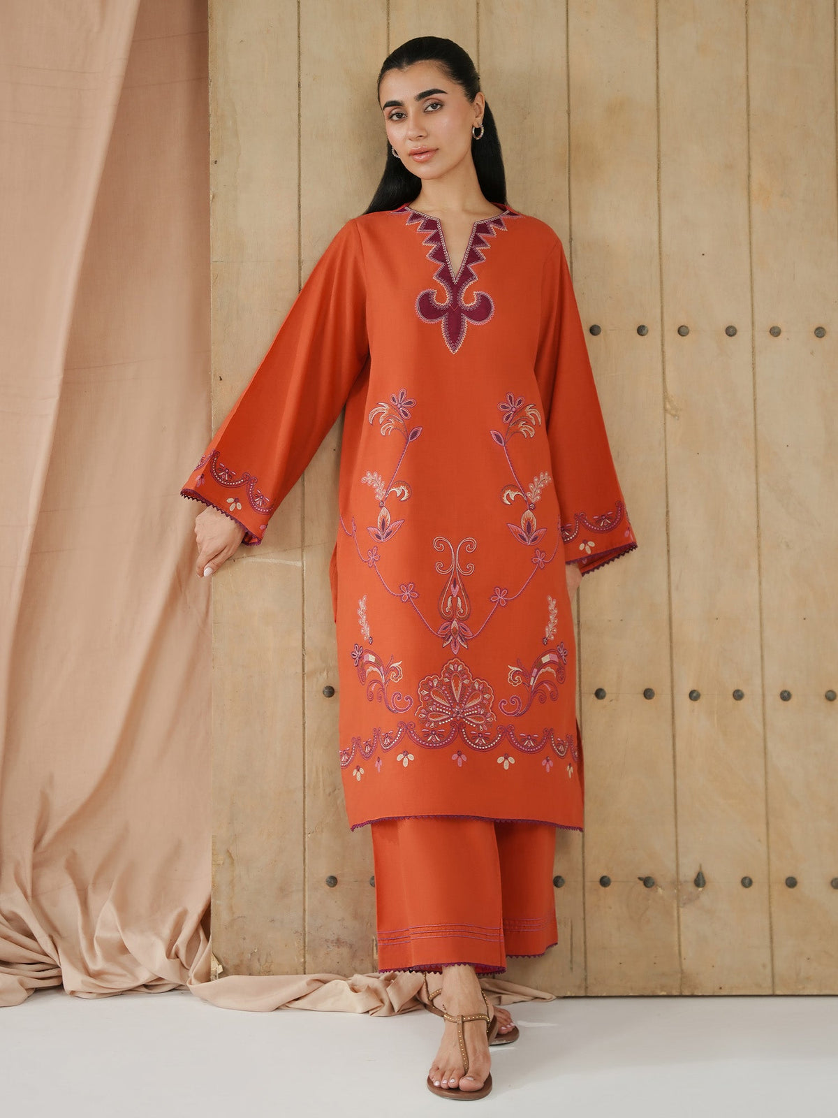 Embroidered Co-ord Set