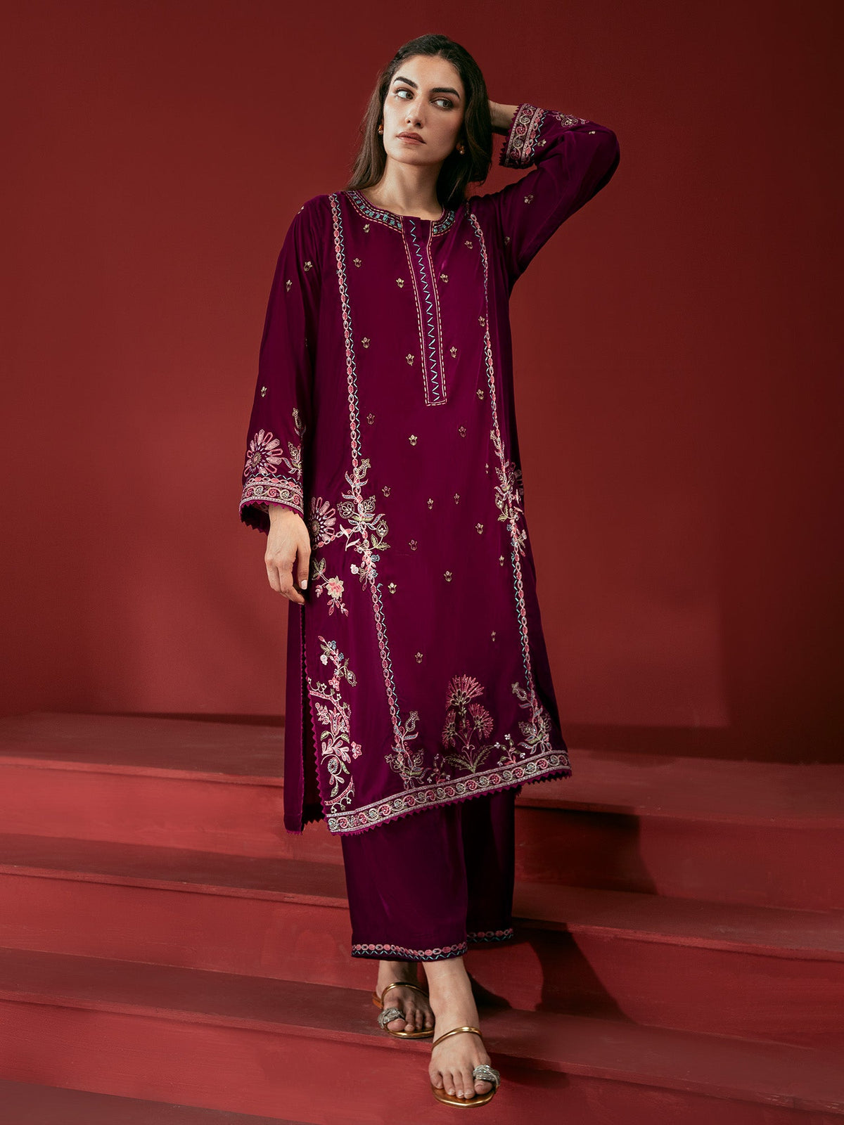 Embroidered Co-ord Set