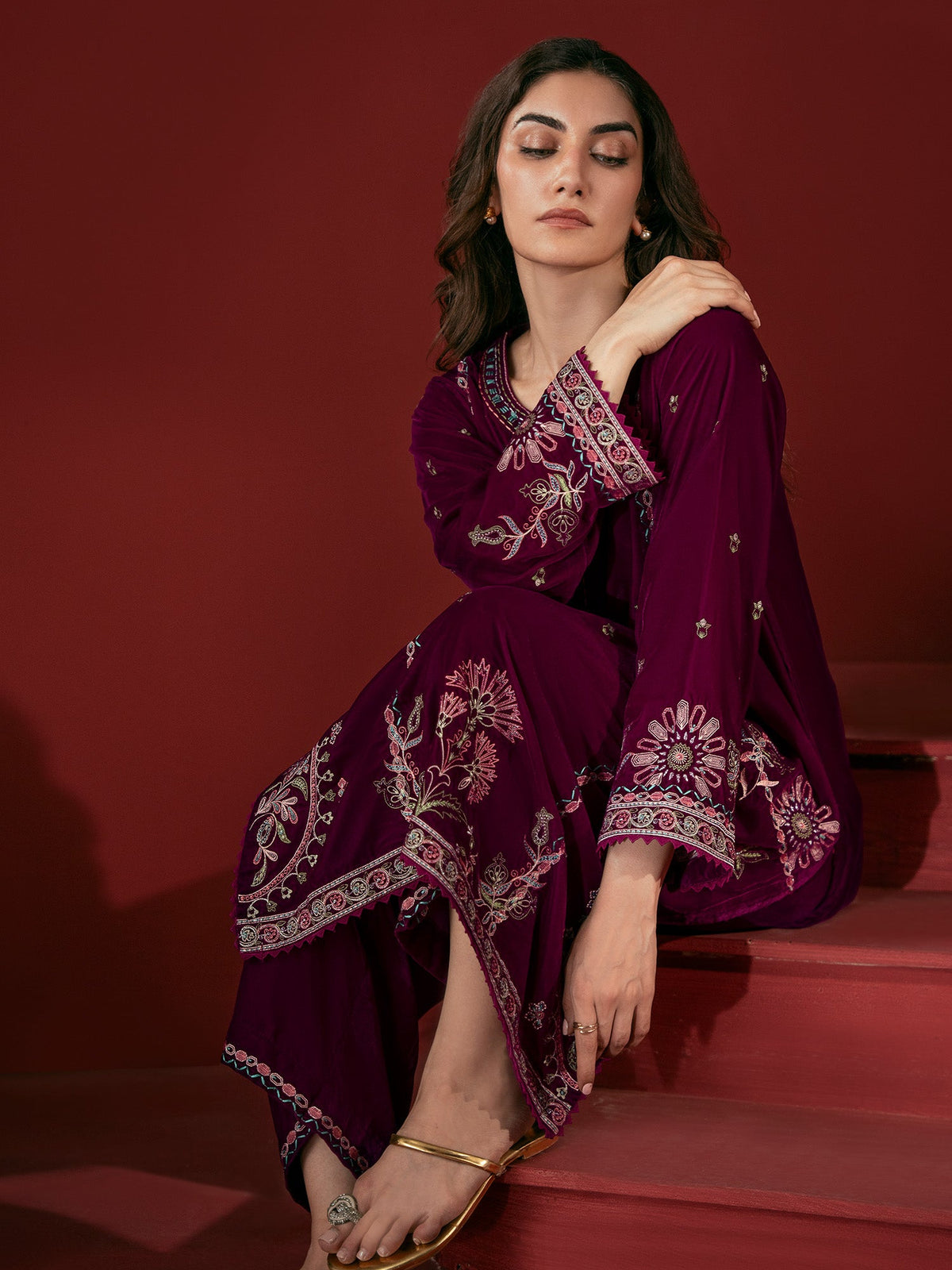 Embroidered Co-ord Set