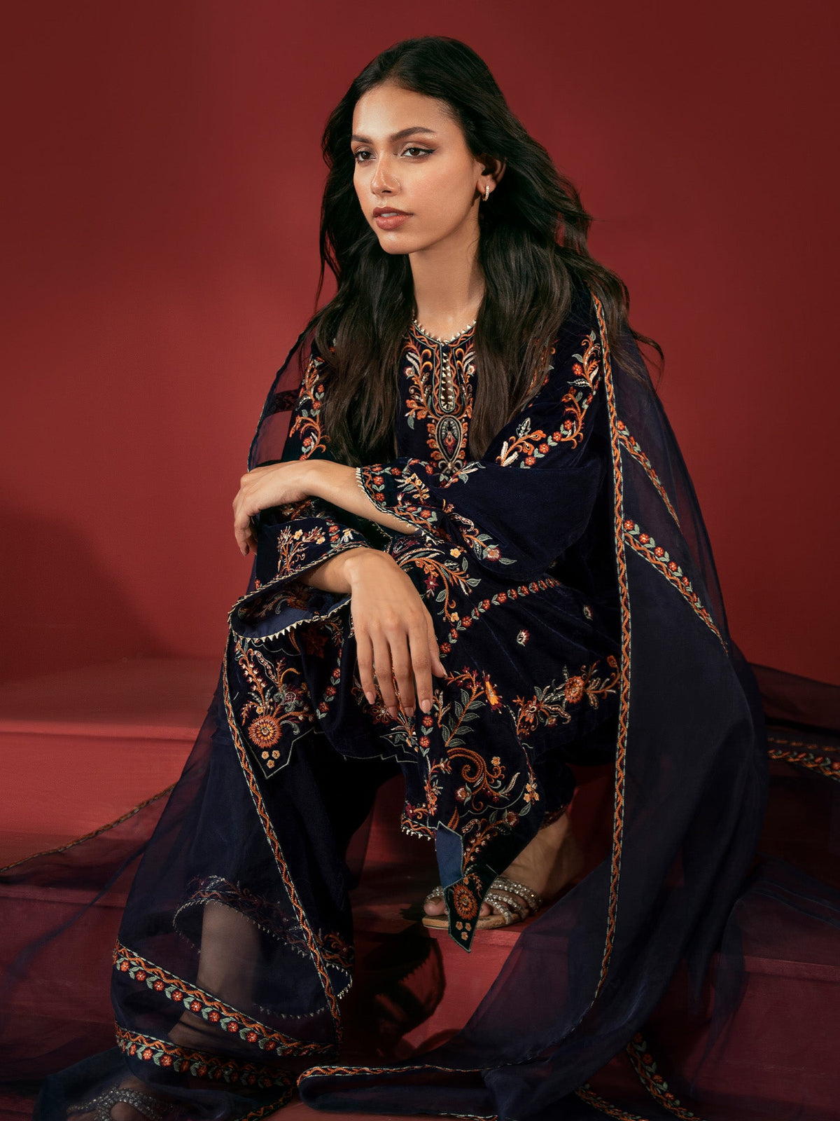 Embroidered Co-ord Set