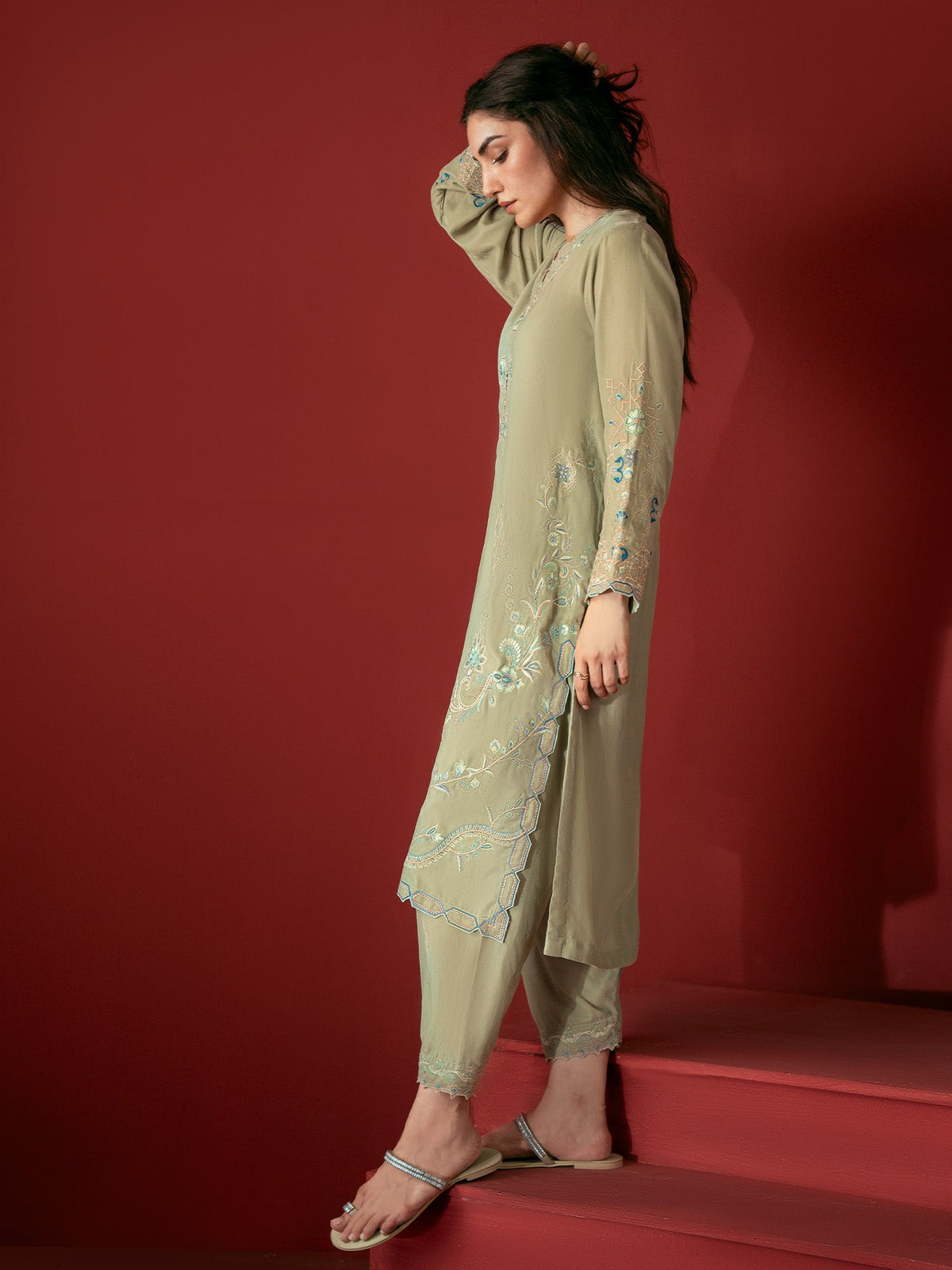 Embroidered Co-ord Set