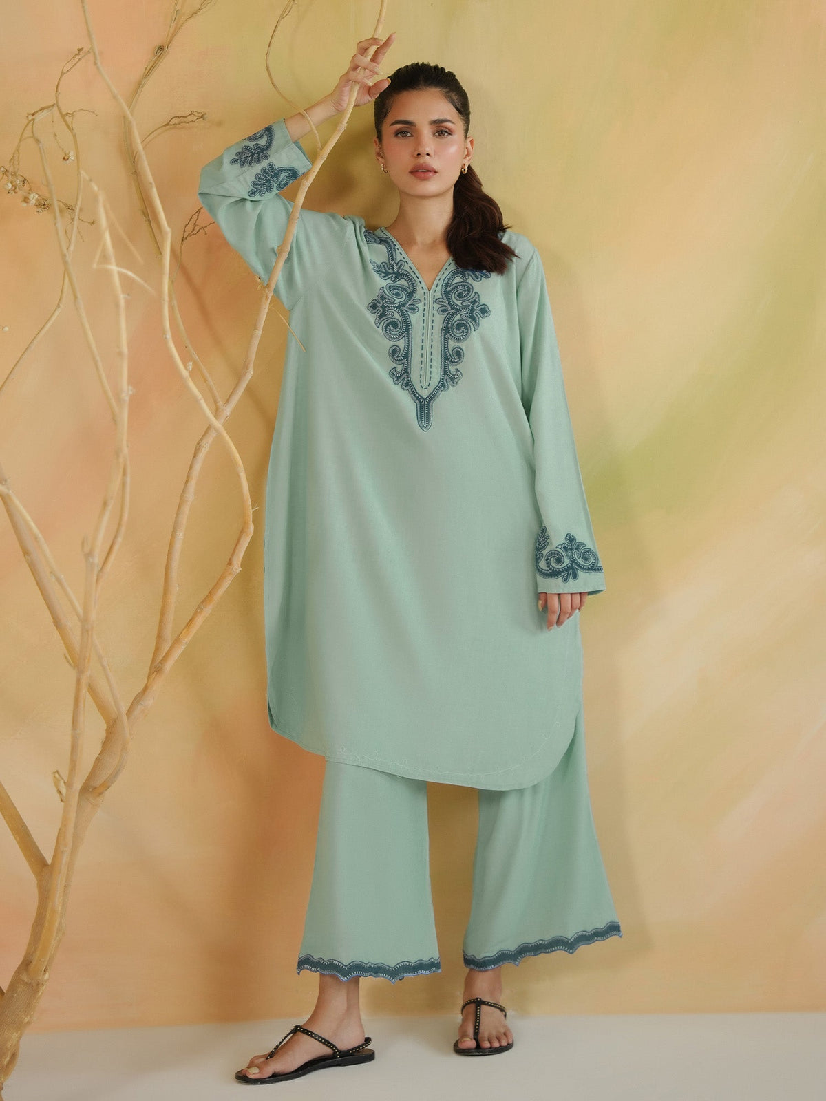 Embroidered Co-ord Set