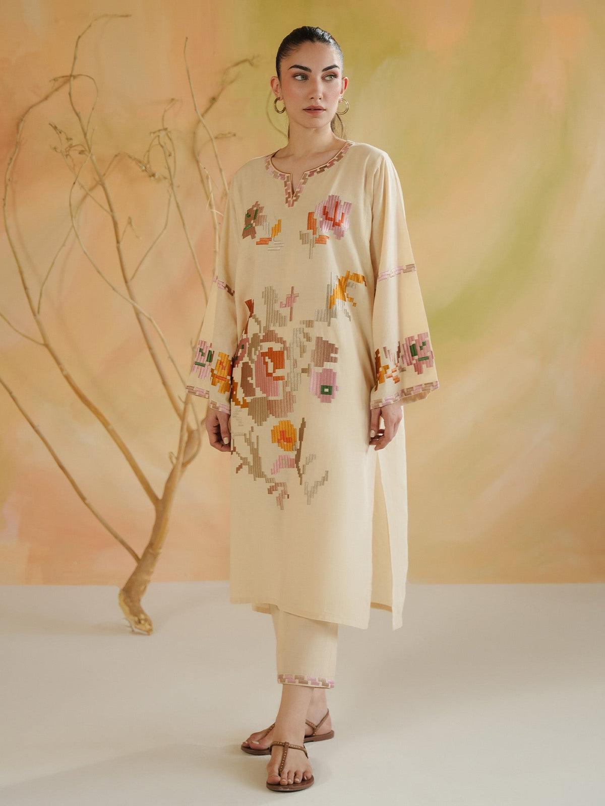 Embroidered Co-ord Set