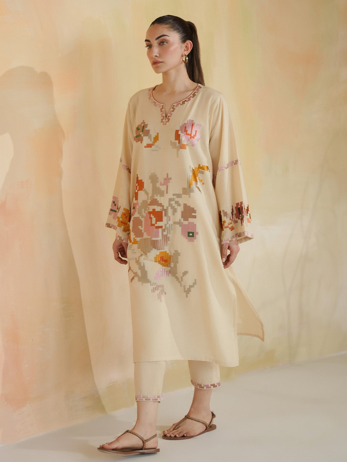 Embroidered Co-ord Set