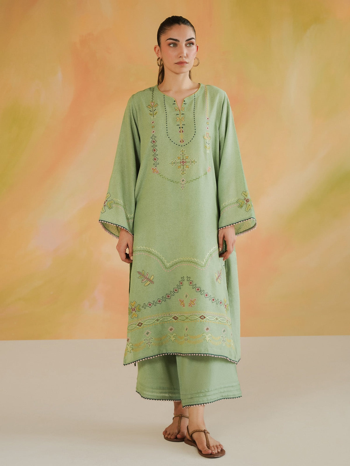Embroidered Co-ord Set