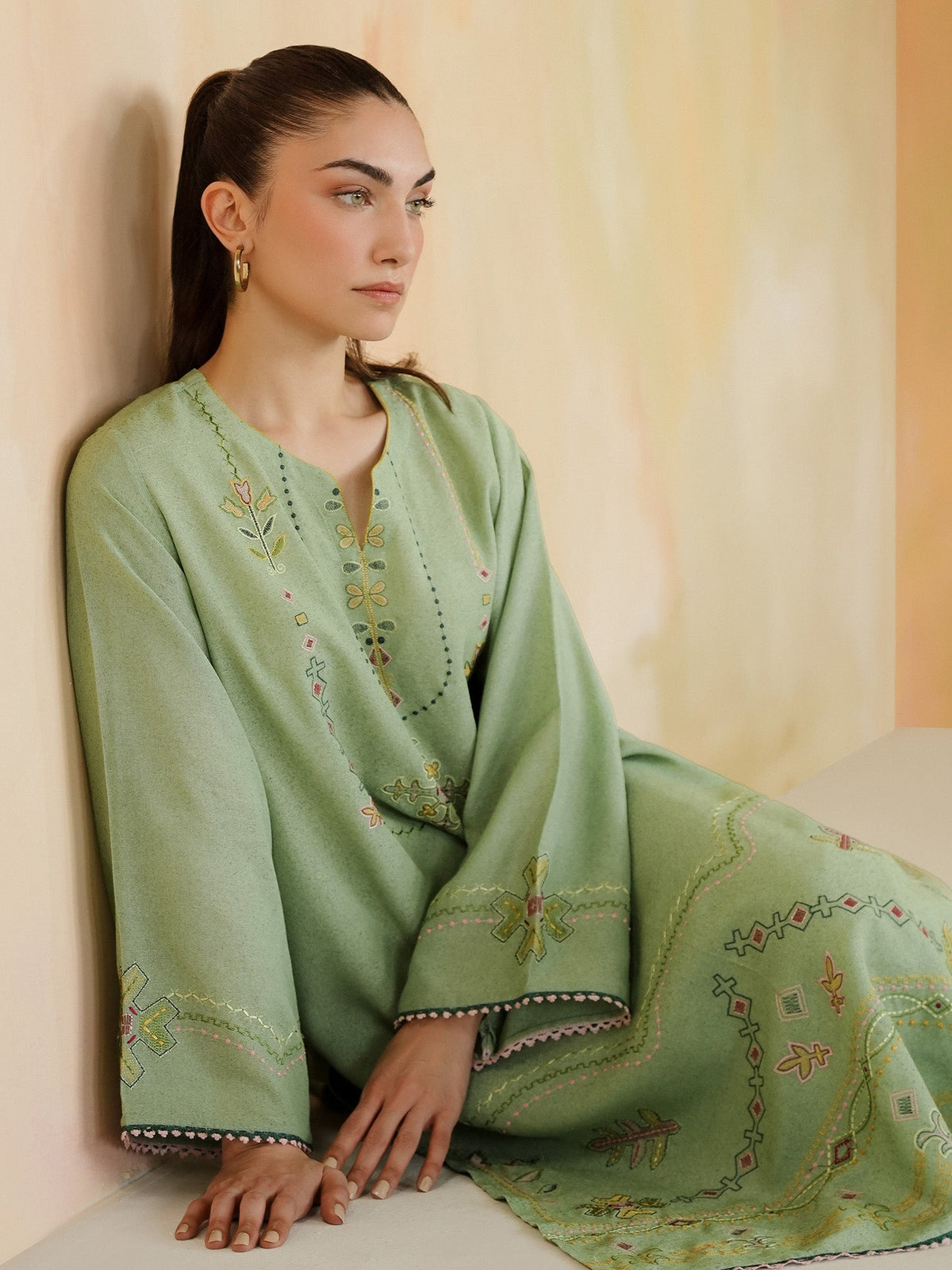 Embroidered Co-ord Set