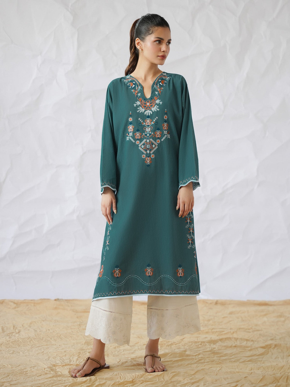 Embroidered Kurta