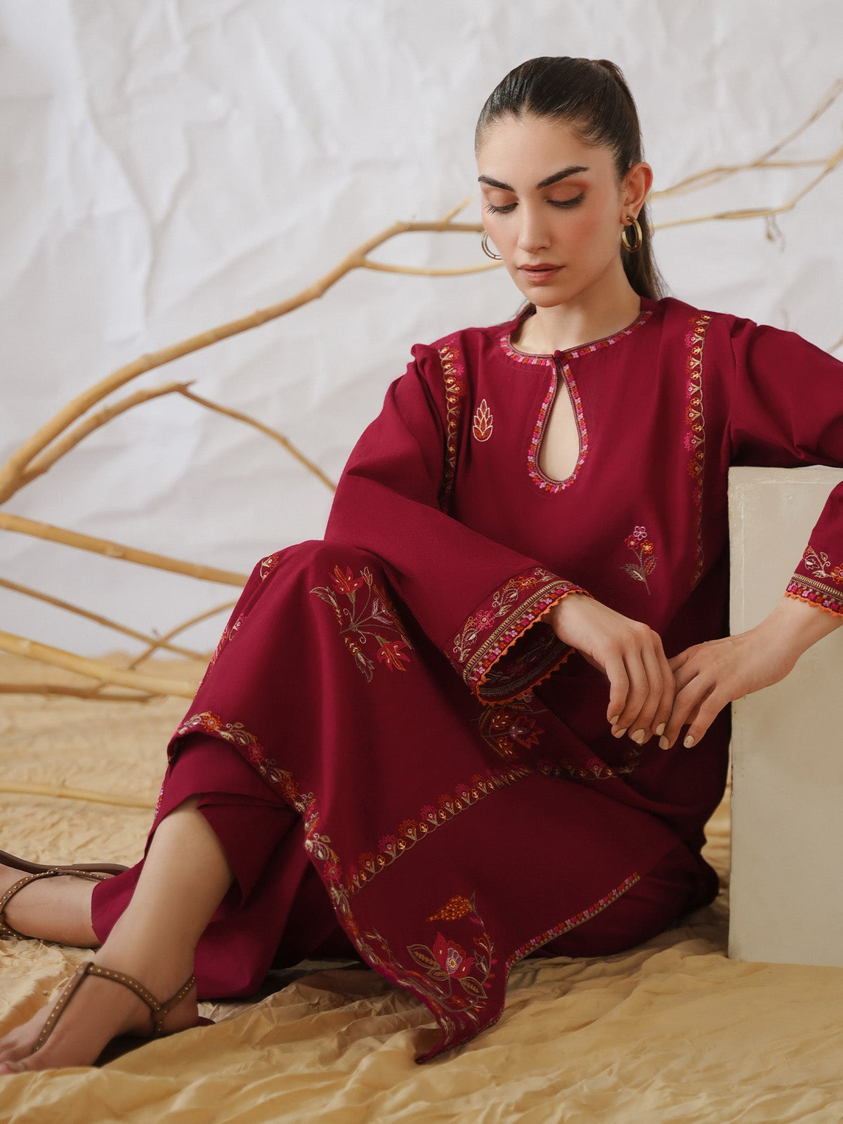 Embroidered Co-ord Set