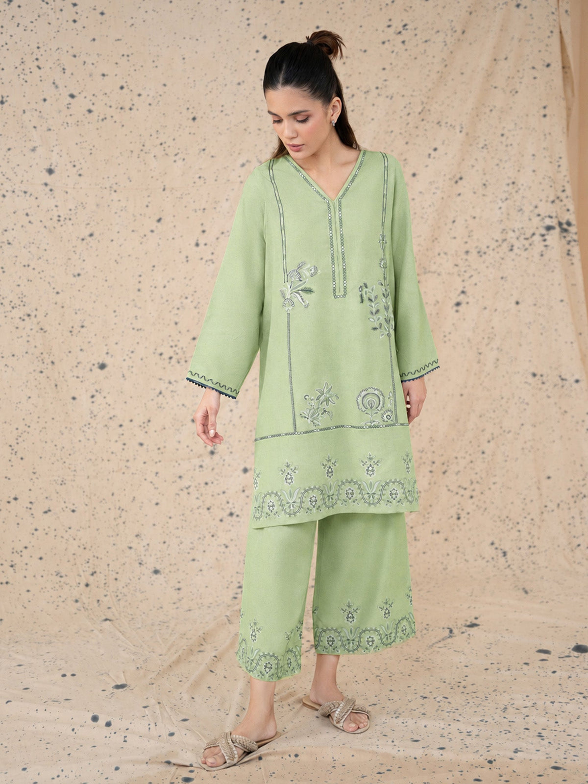 Embroidered Co-ord Set