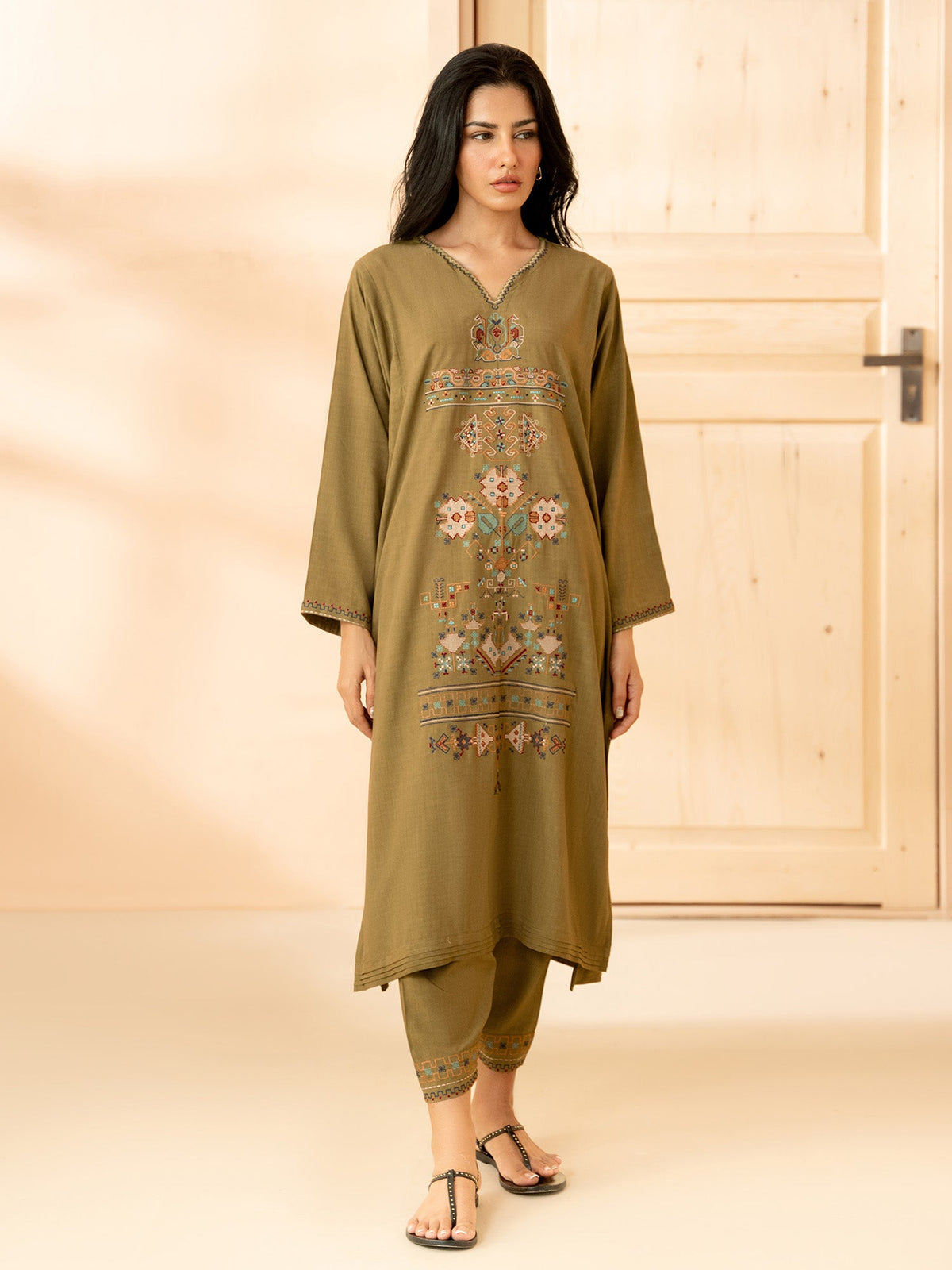 Embroidered Co-ord Set