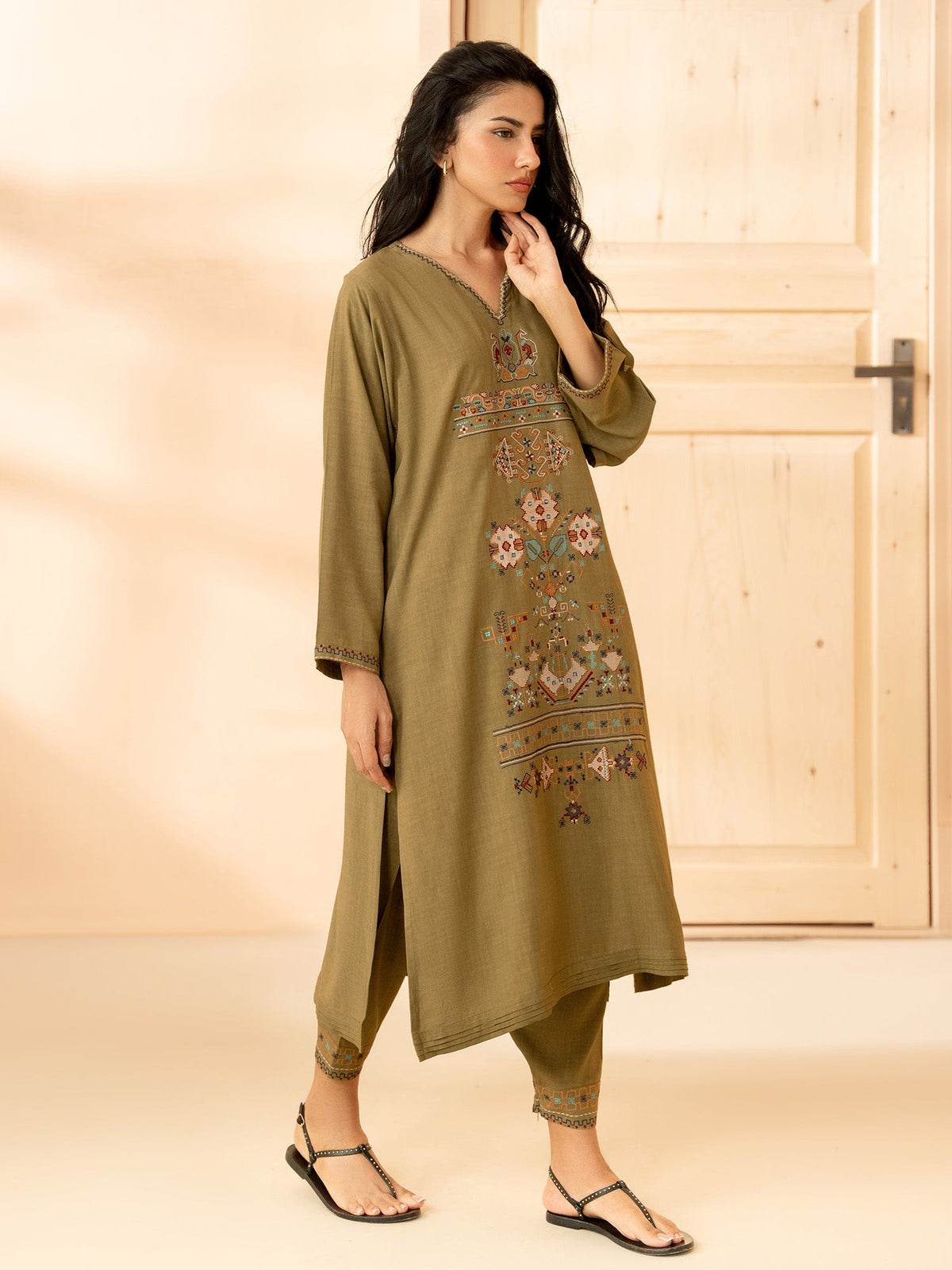 Embroidered Co-ord Set