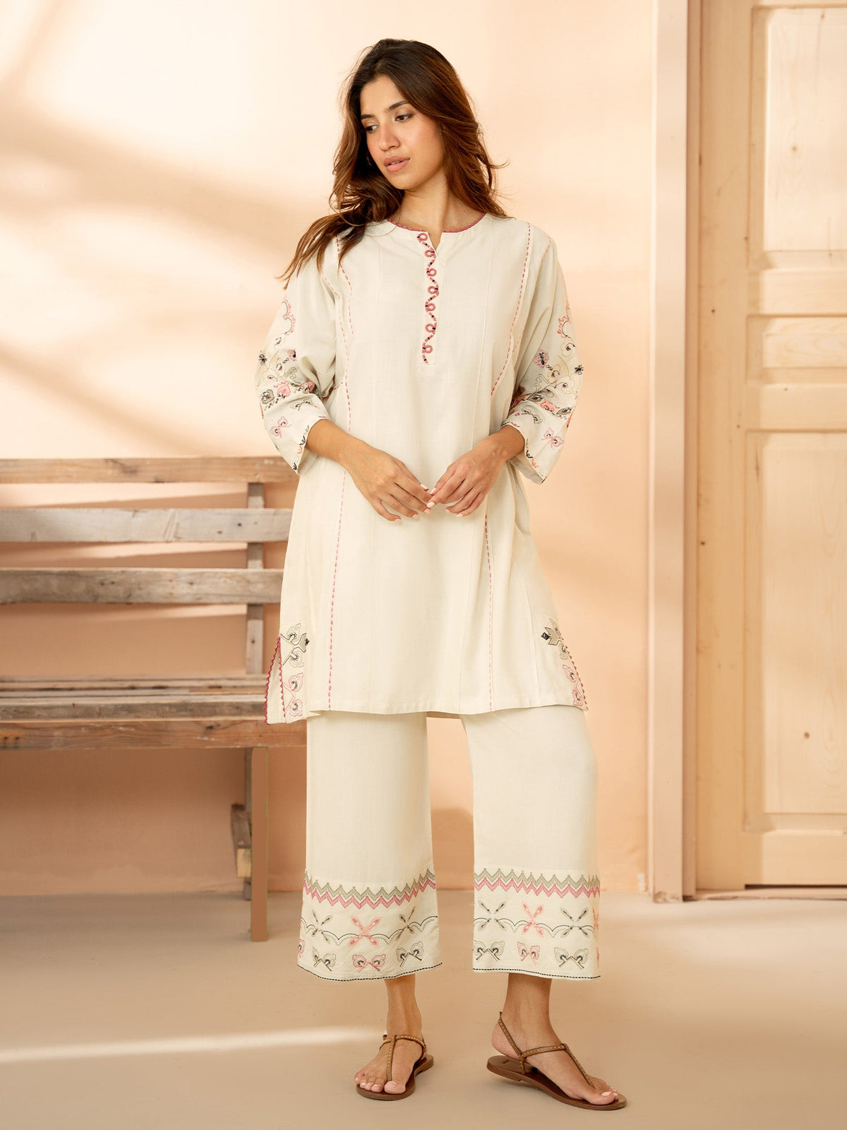 Embroidered Co-ord Set