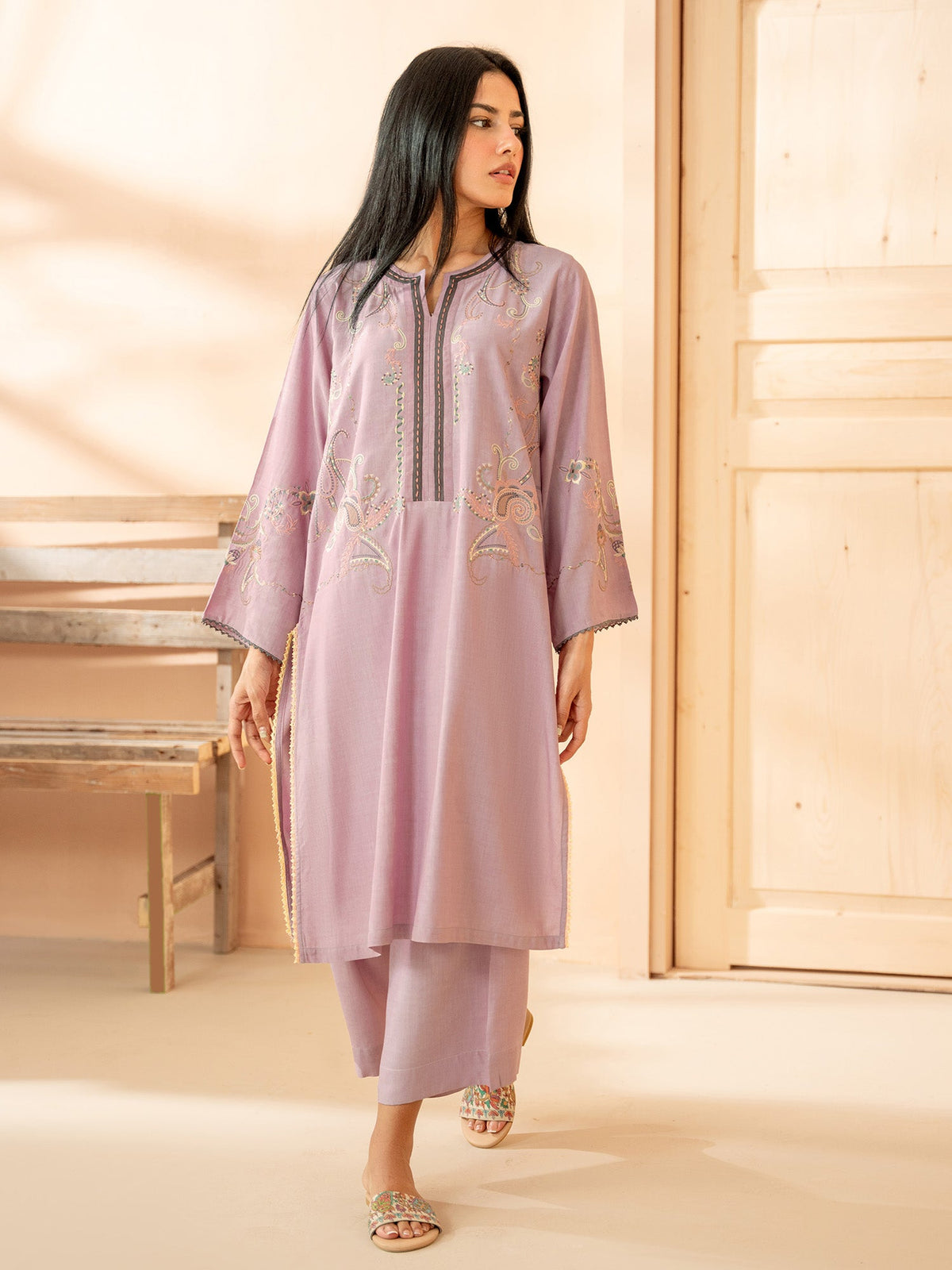 Embroidered Co-ord Set