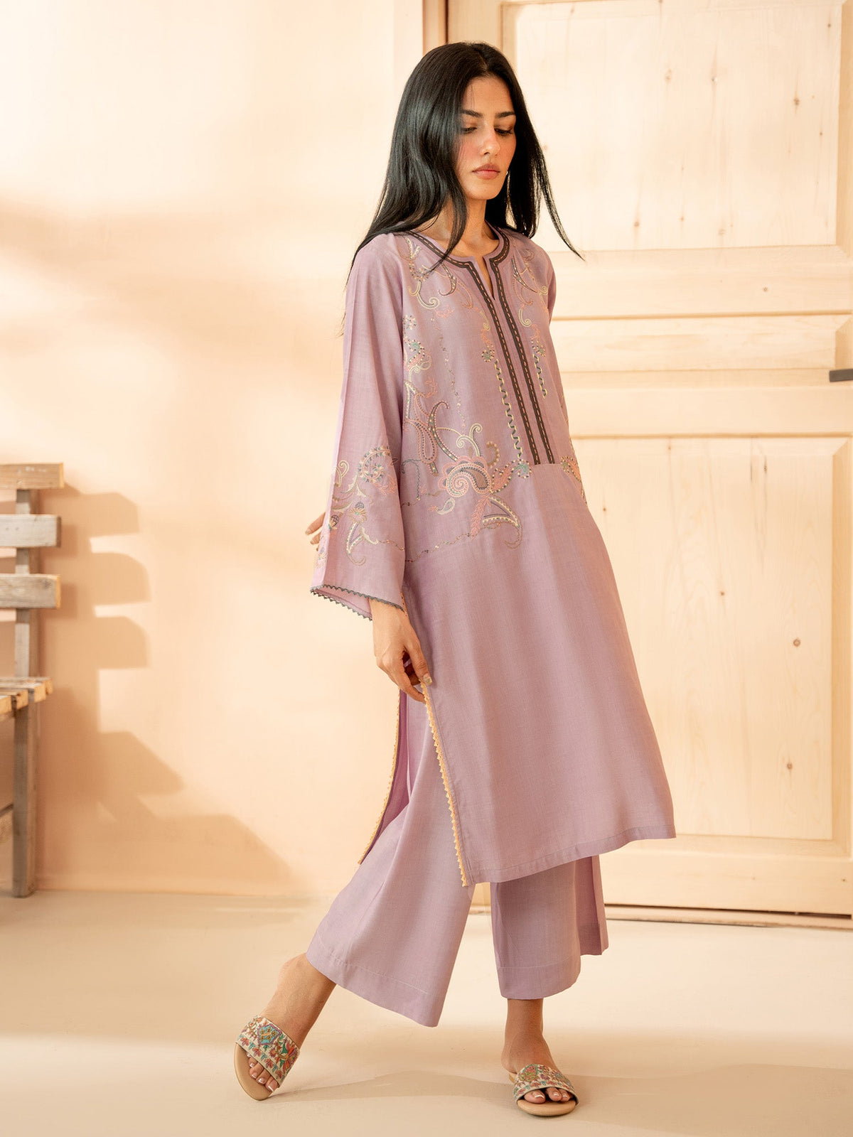 Embroidered Co-ord Set