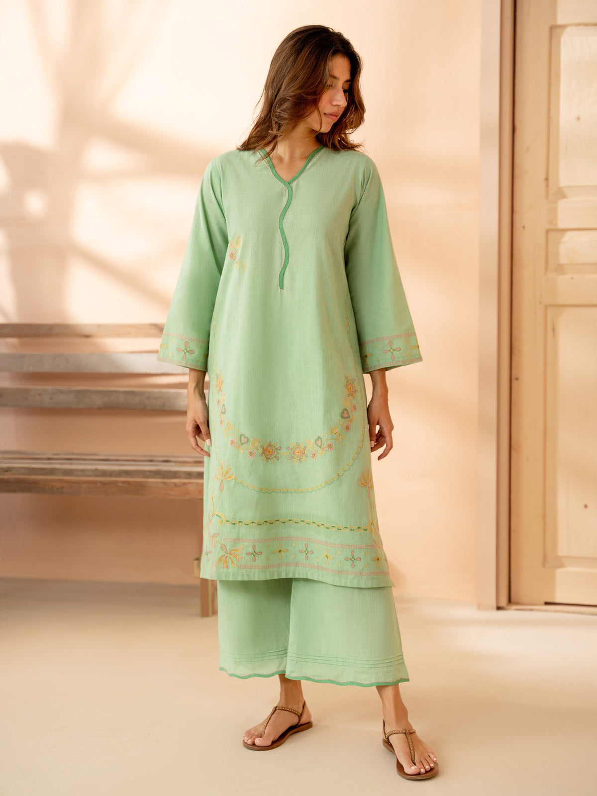 Embroidered Co-ord Set