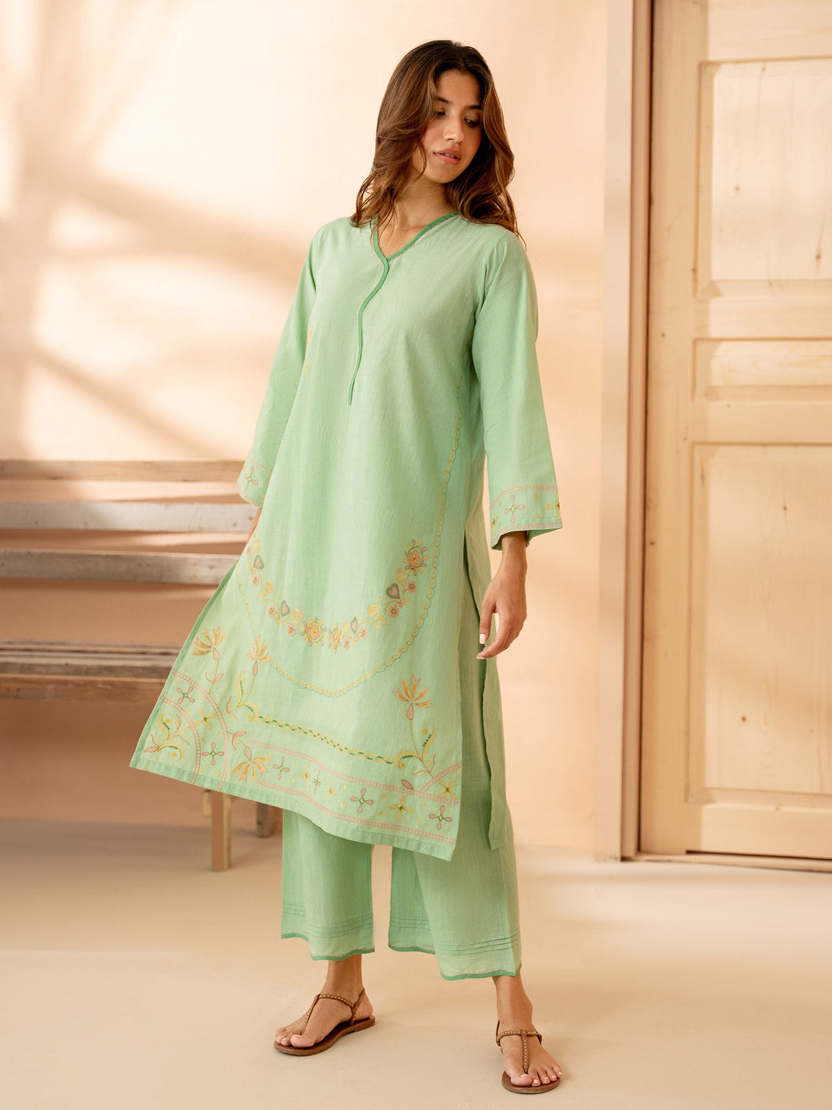 Embroidered Co-ord Set