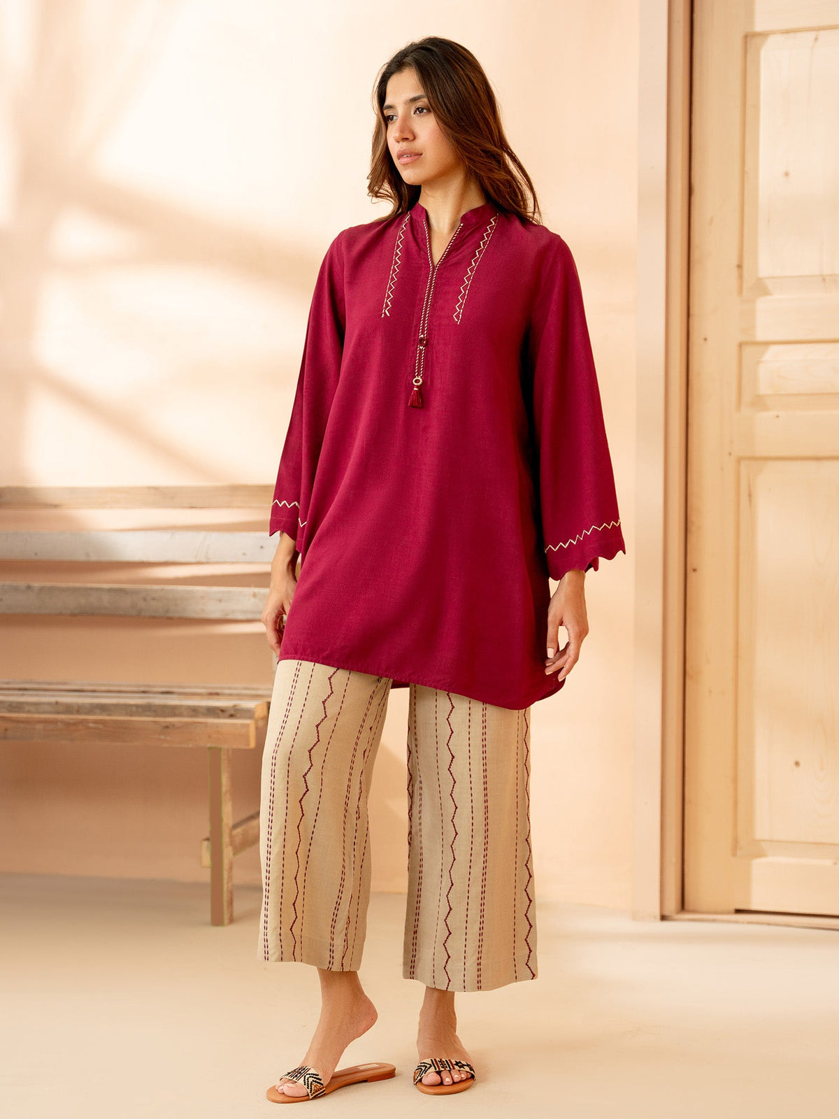 Embroidered Co-ord Set