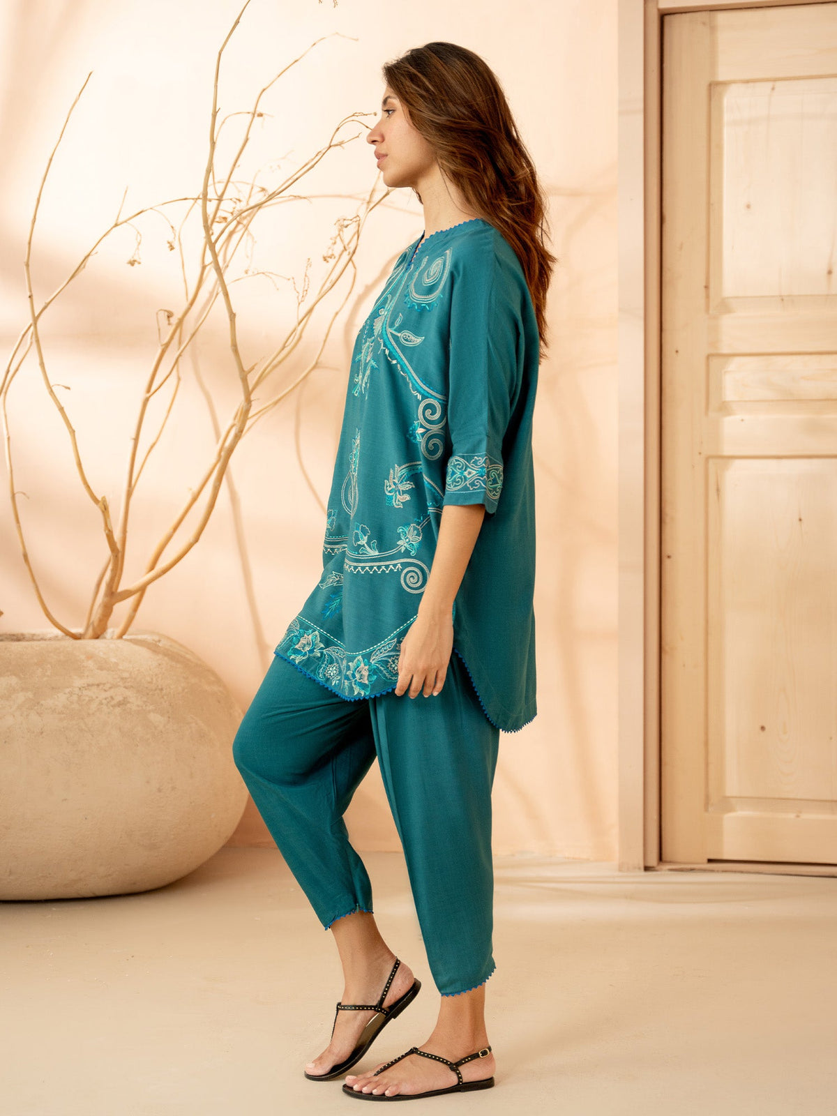 Embroidered Co-ord Set