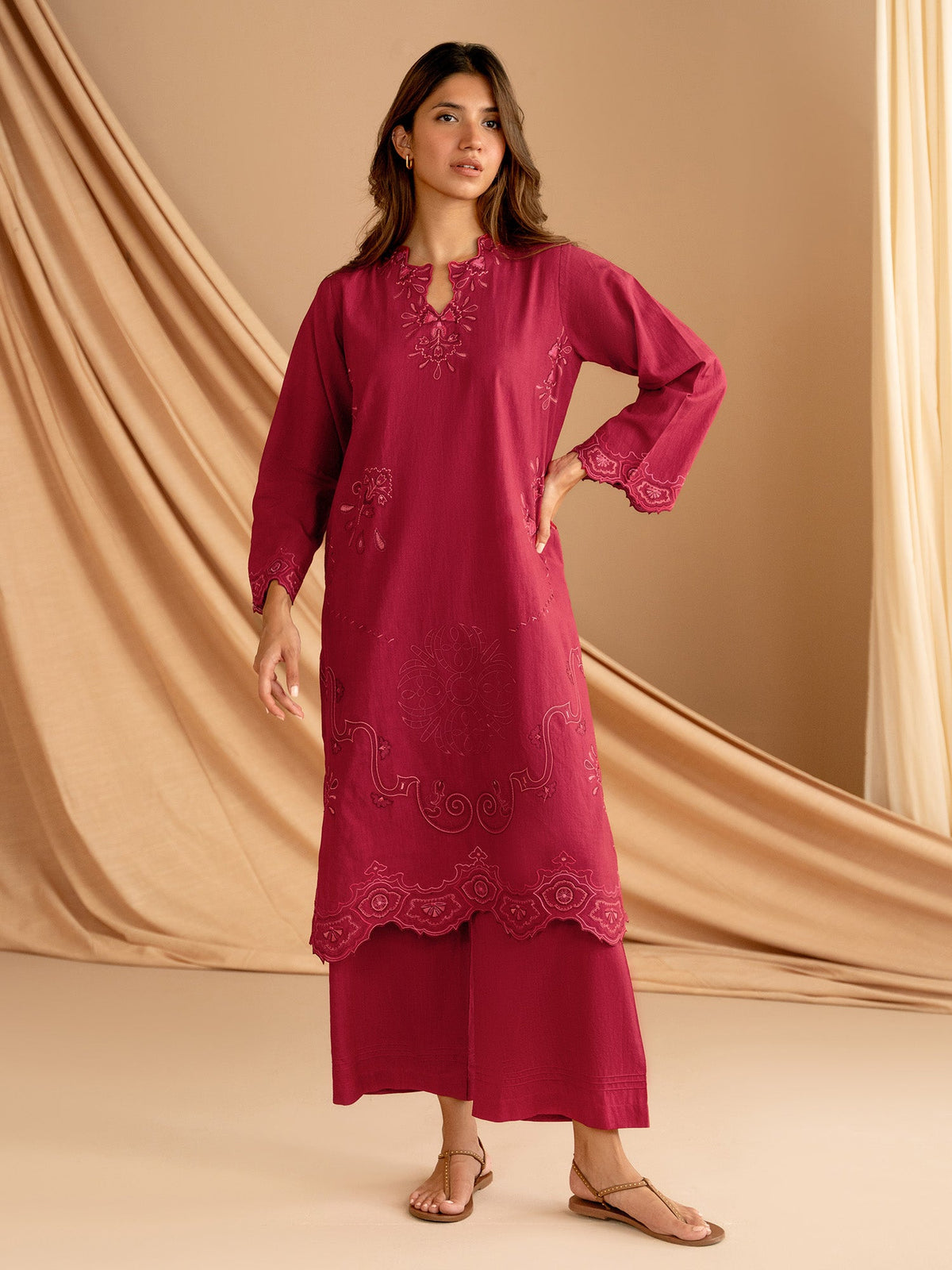 Embroidered Co-ord Set