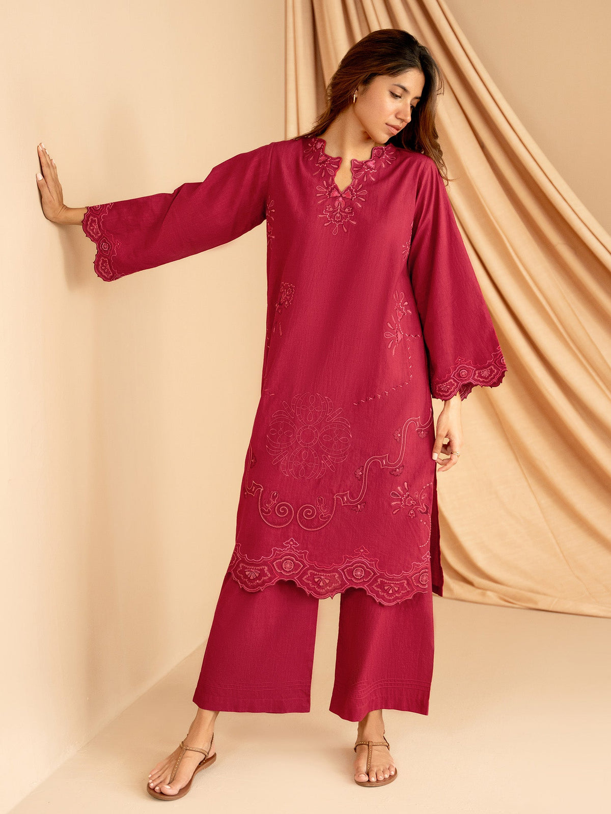 Embroidered Co-ord Set