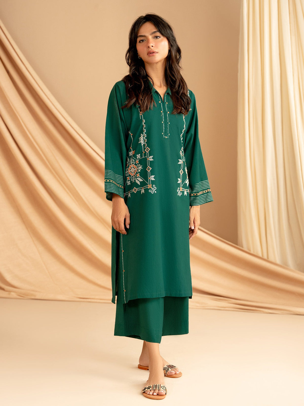 Embroidered Co-ord Set