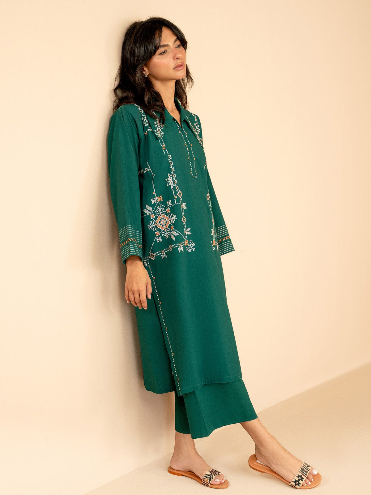 Embroidered Co-ord Set