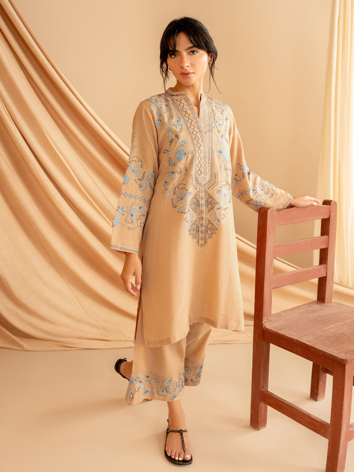 Embroidered Co-ord Set