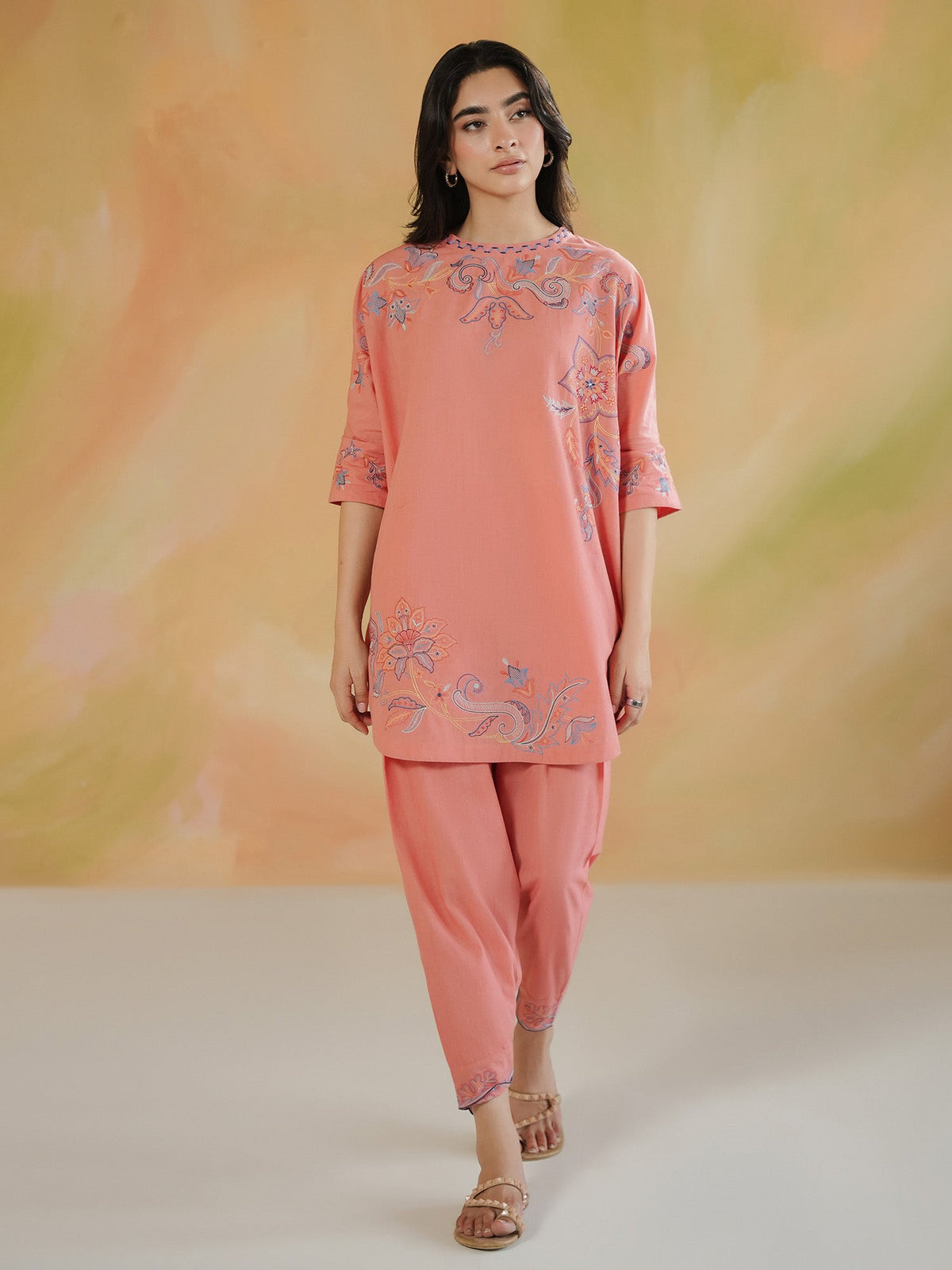 Embroidered Co-ord Set