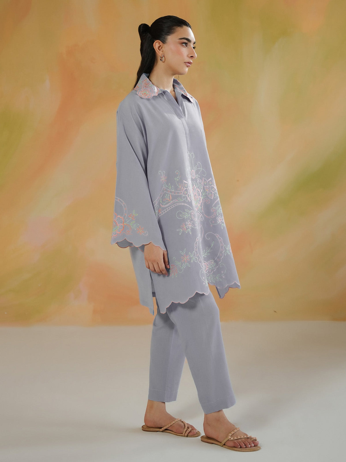 Embroidered Co-ord Set